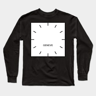 Geneva Time Zone Wall clock Long Sleeve T-Shirt